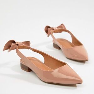 ASOS bow flats